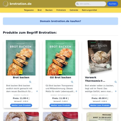 Screenshot brotration.de