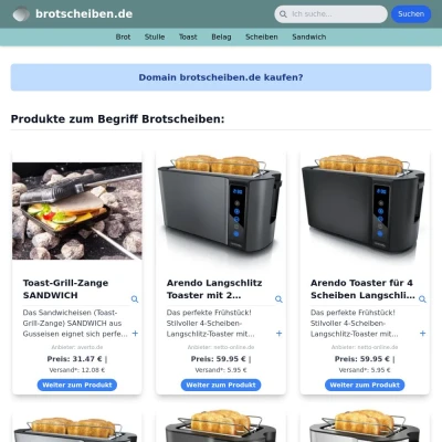 Screenshot brotscheiben.de