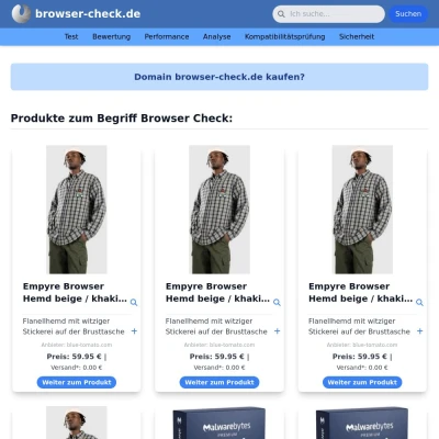 Screenshot browser-check.de