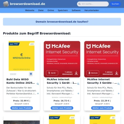 Screenshot browserdownload.de
