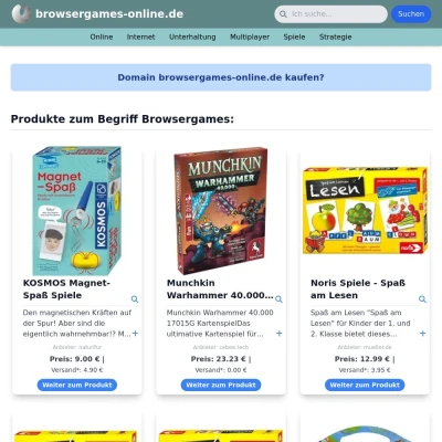 Screenshot browsergames-online.de