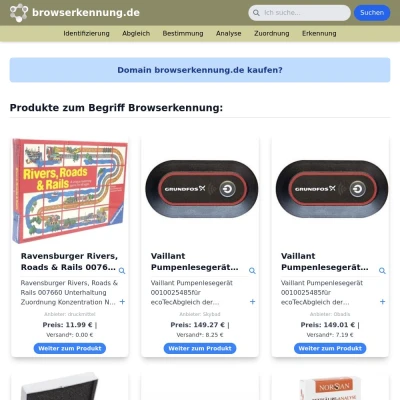 Screenshot browserkennung.de