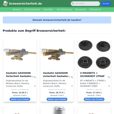 Screenshot browsersicherheit.de