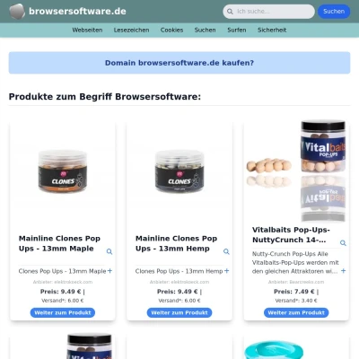 Screenshot browsersoftware.de