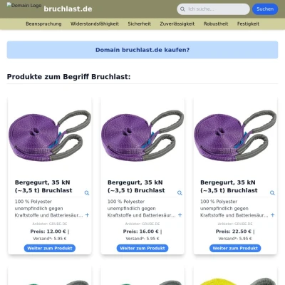 Screenshot bruchlast.de