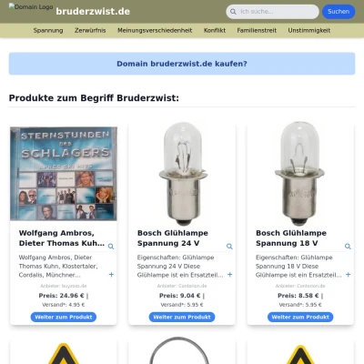 Screenshot bruderzwist.de