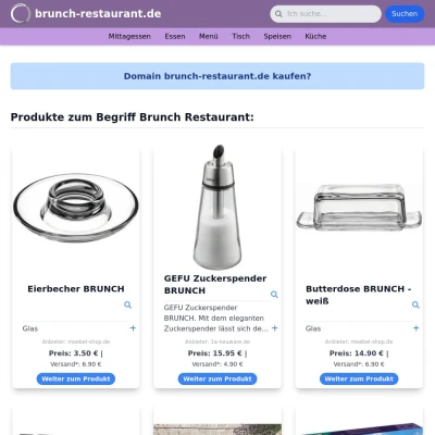 Screenshot brunch-restaurant.de