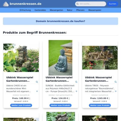 Screenshot brunnenkressen.de