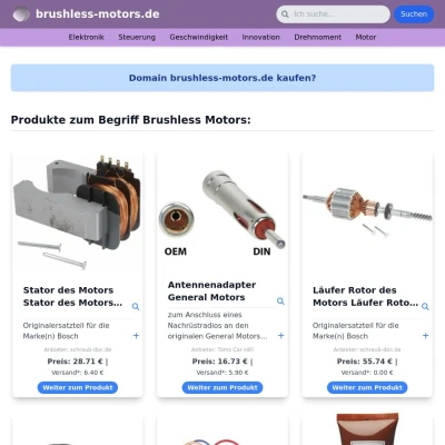 Screenshot brushless-motors.de