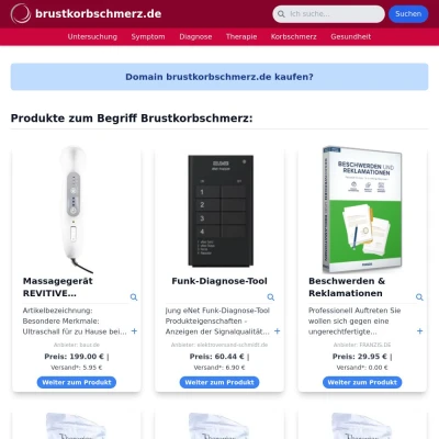 Screenshot brustkorbschmerz.de