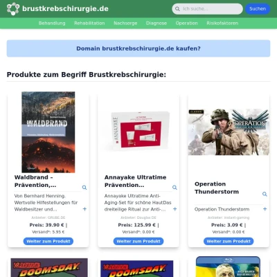 Screenshot brustkrebschirurgie.de