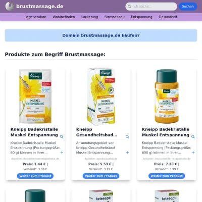 Screenshot brustmassage.de