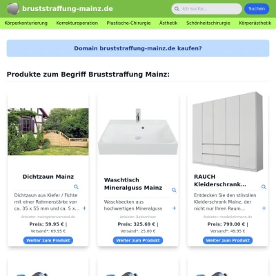 Screenshot bruststraffung-mainz.de