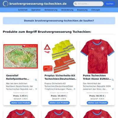 Screenshot brustvergroesserung-tschechien.de