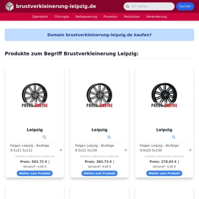 Screenshot brustverkleinerung-leipzig.de