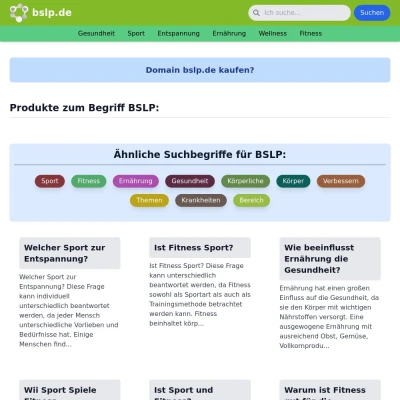 Screenshot bslp.de