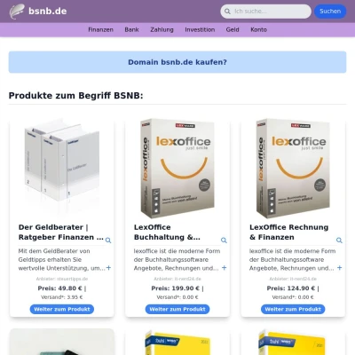 Screenshot bsnb.de