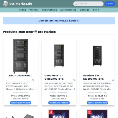 Screenshot btc-market.de