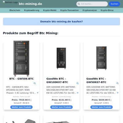 Screenshot btc-mining.de