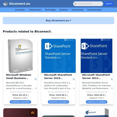 Screenshot btconnect.eu