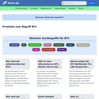 Screenshot bti24.de