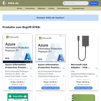 Screenshot btkb.de