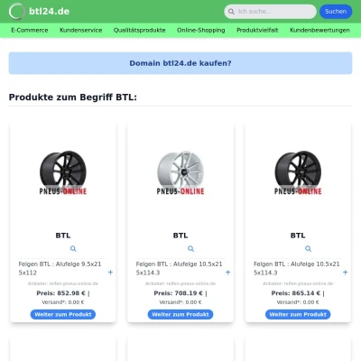 Screenshot btl24.de