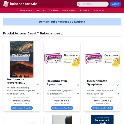 Screenshot bubonenpest.de