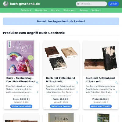 Screenshot buch-geschenk.de