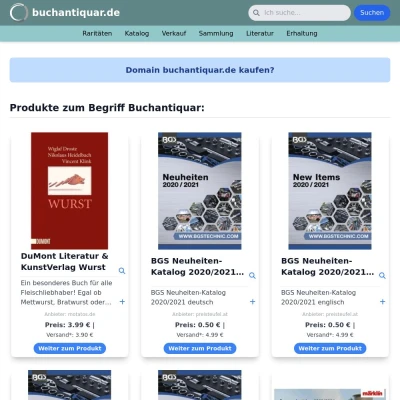 Screenshot buchantiquar.de