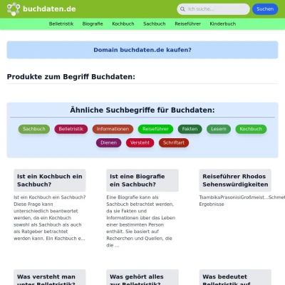 Screenshot buchdaten.de