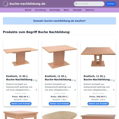 Screenshot buche-nachbildung.de