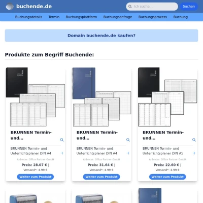 Screenshot buchende.de
