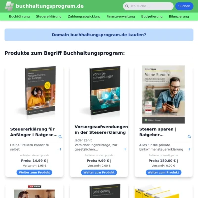 Screenshot buchhaltungsprogram.de