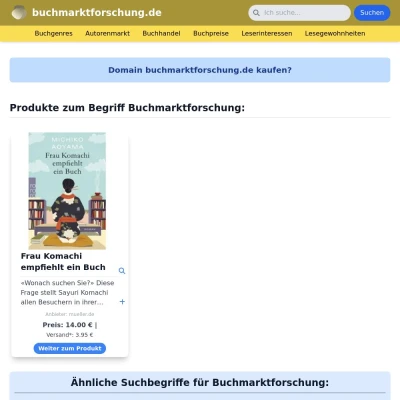 Screenshot buchmarktforschung.de