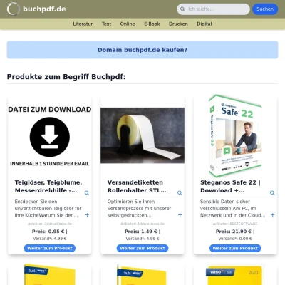 Screenshot buchpdf.de