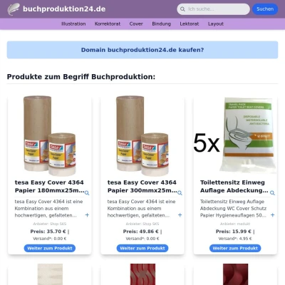 Screenshot buchproduktion24.de