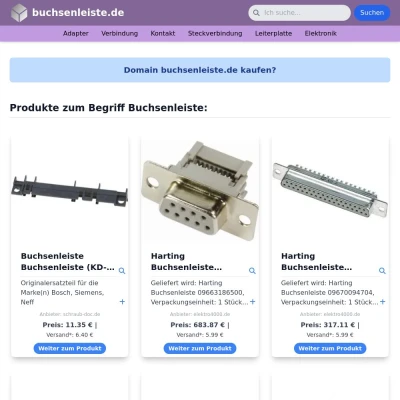 Screenshot buchsenleiste.de