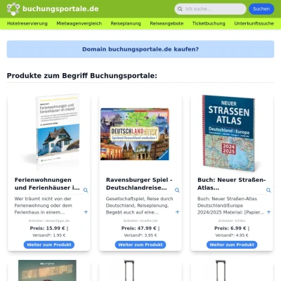 Screenshot buchungsportale.de