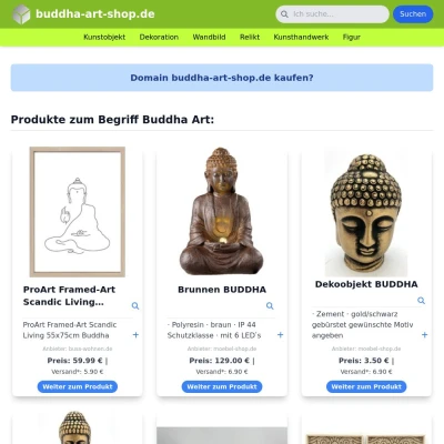 Screenshot buddha-art-shop.de