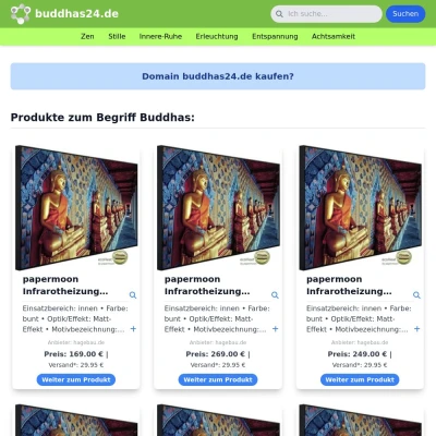 Screenshot buddhas24.de