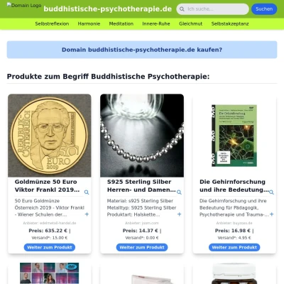 Screenshot buddhistische-psychotherapie.de