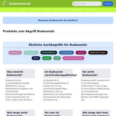 Screenshot budesonid.de