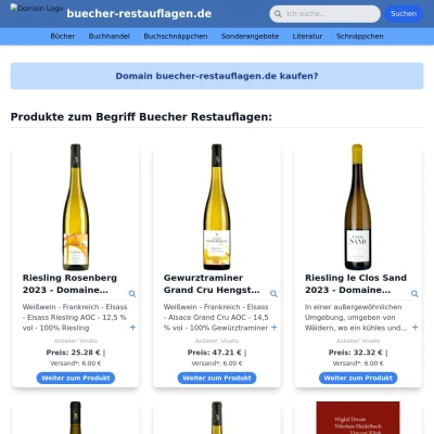 Screenshot buecher-restauflagen.de