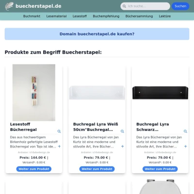 Screenshot buecherstapel.de