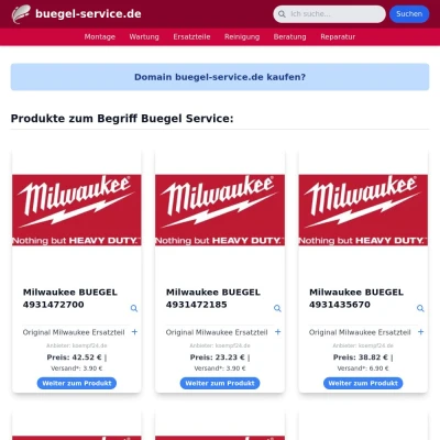 Screenshot buegel-service.de