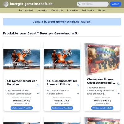 Screenshot buerger-gemeinschaft.de