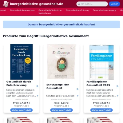 Screenshot buergerinitiative-gesundheit.de