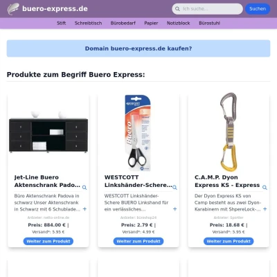 Screenshot buero-express.de