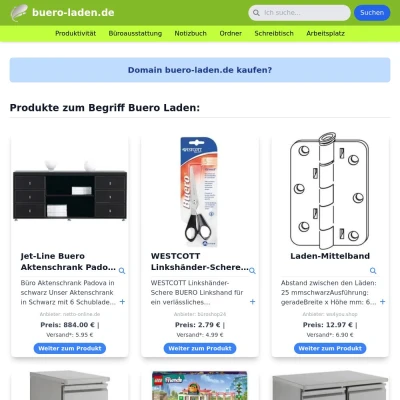 Screenshot buero-laden.de